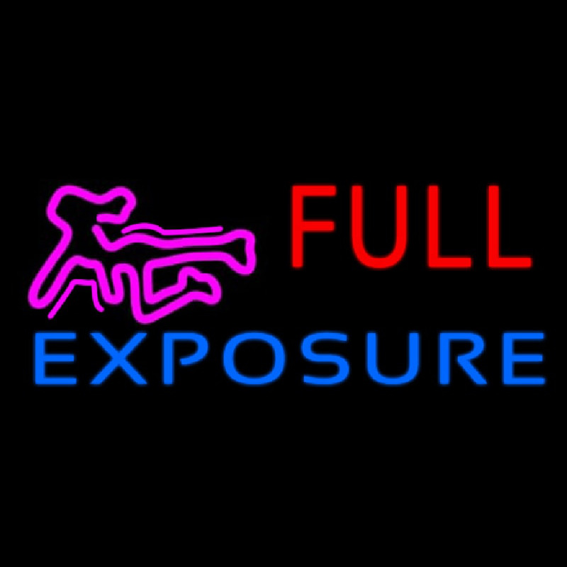 E posure Full Girl Logo Neonkyltti