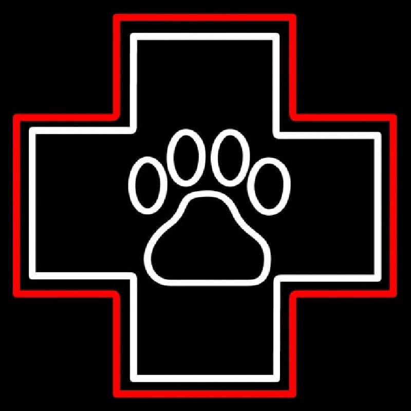 Emergency Icon Veterinary Neonkyltti