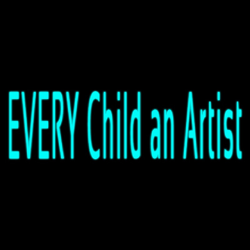 Every Child An Artist Neonkyltti