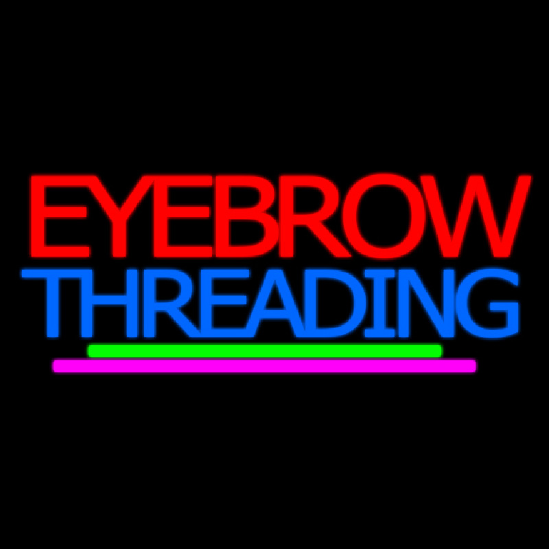 Eyebrow Threading Neonkyltti