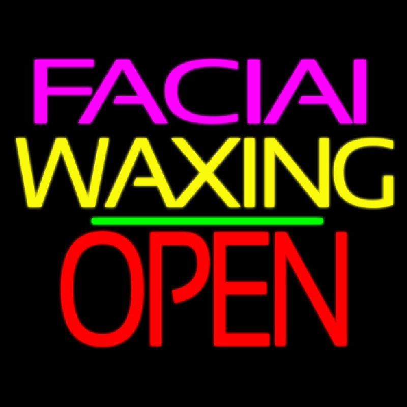 Facial Wa ing Block Open Green Line Neonkyltti