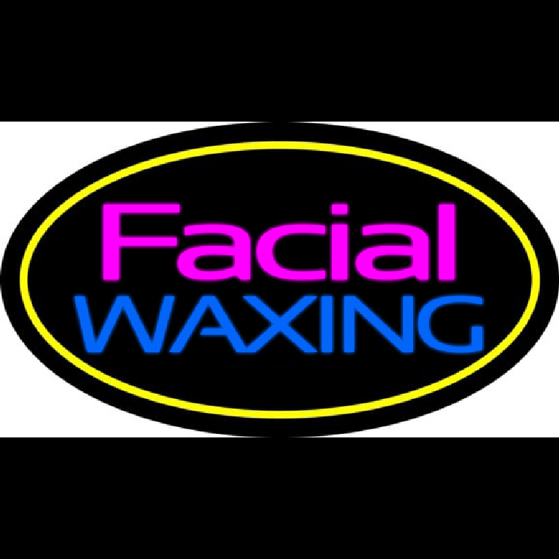 Facial Wa ing Oval Yellow Neonkyltti