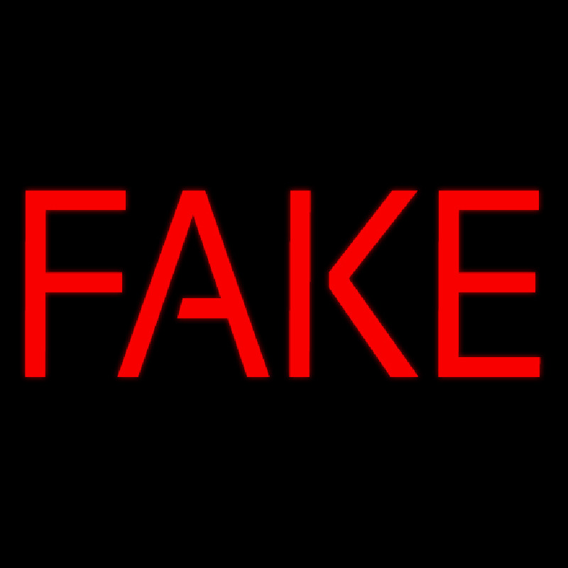 Fake Real Neonkyltti