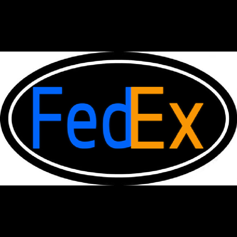 Fede  Logo With Oval Neonkyltti