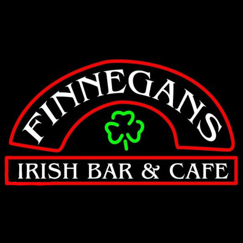 Finnegans Round Te t Beer Sign Neonkyltti