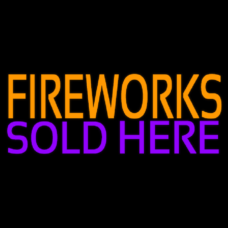 Fire Work Sold Here 2 Neonkyltti