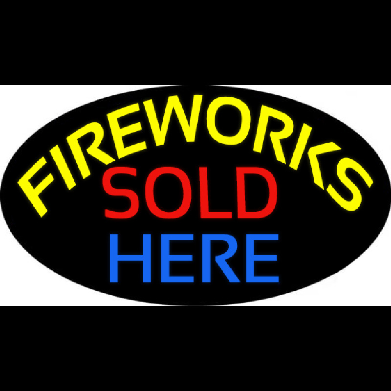 Fireworks Sold Here Neonkyltti