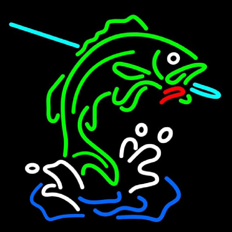 Fish Logo Neonkyltti
