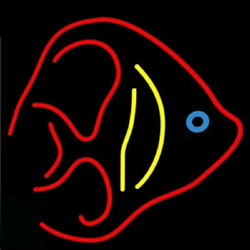 Fish Logo Seafood  Neonkyltti