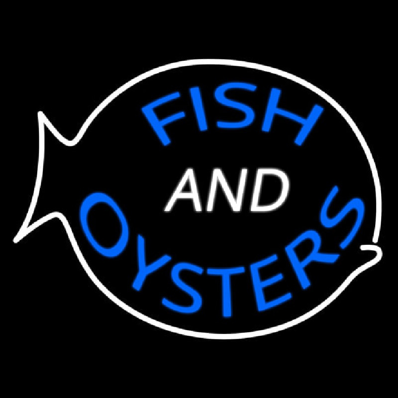 Fish Oysters Neonkyltti