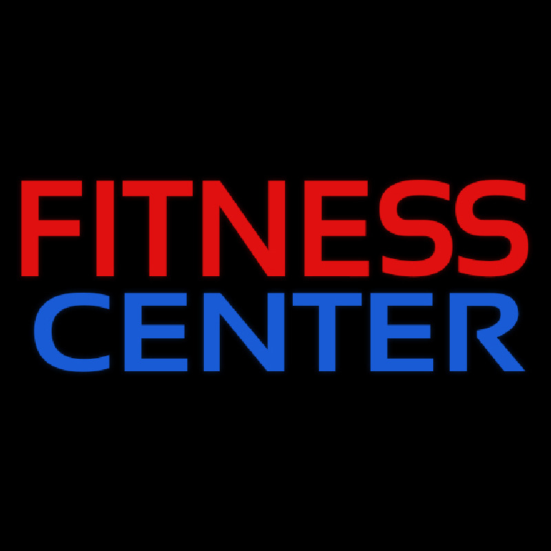 Fitness Center In Red Neonkyltti