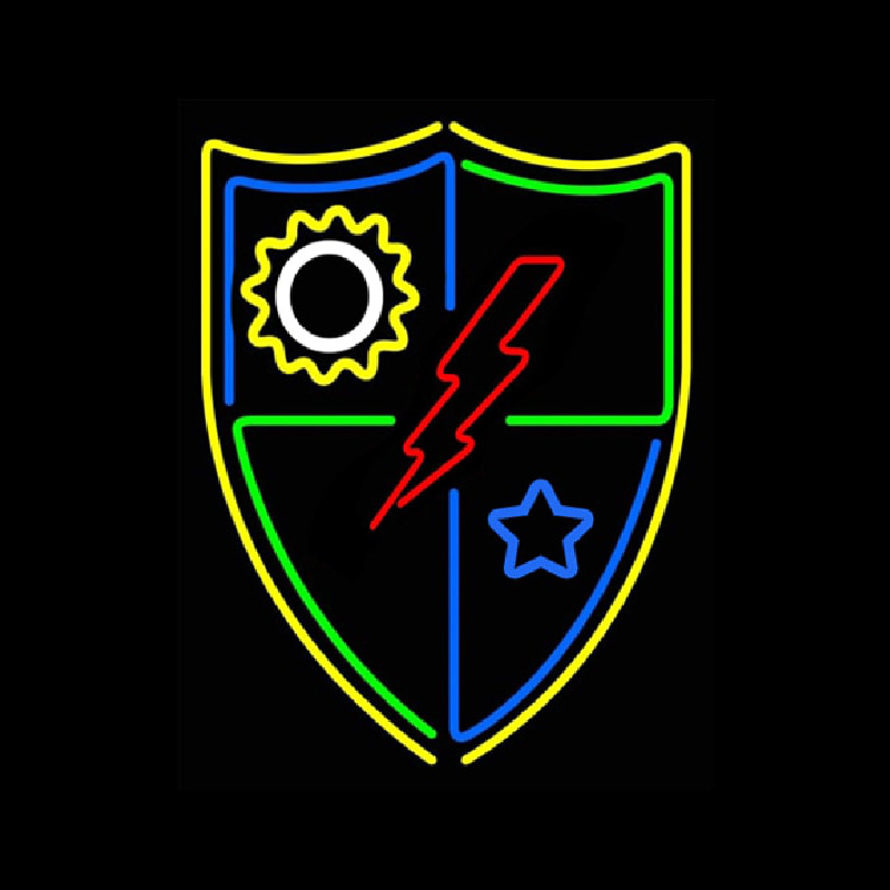 Flash Shield Logo Neonkyltti