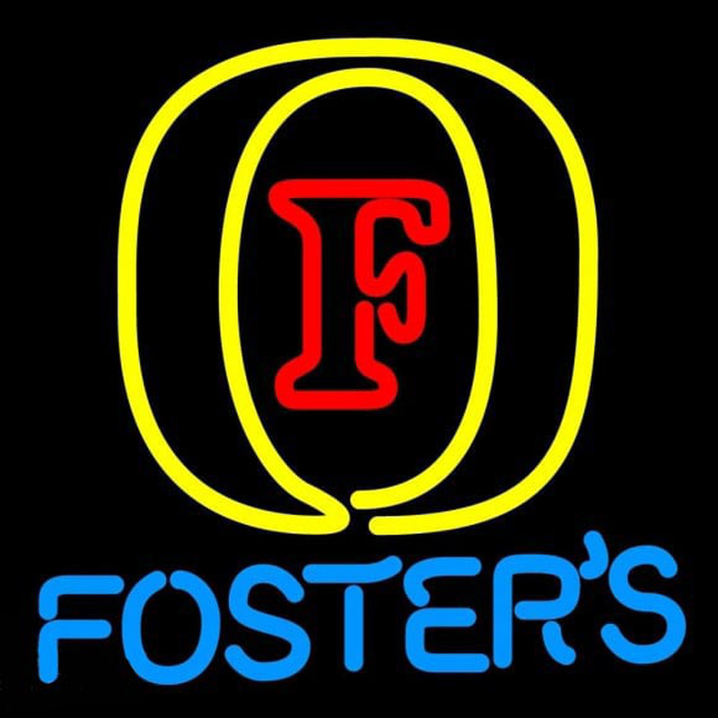 Fosters Initial Beer Sign Neonkyltti