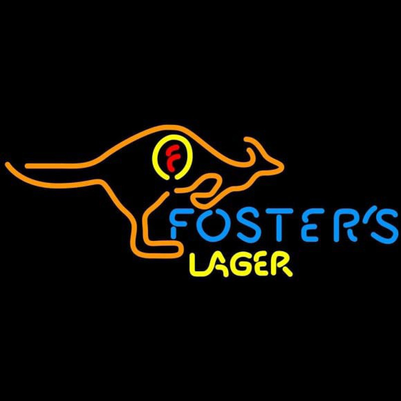Fosters Kangaroo Beer Sign Neonkyltti