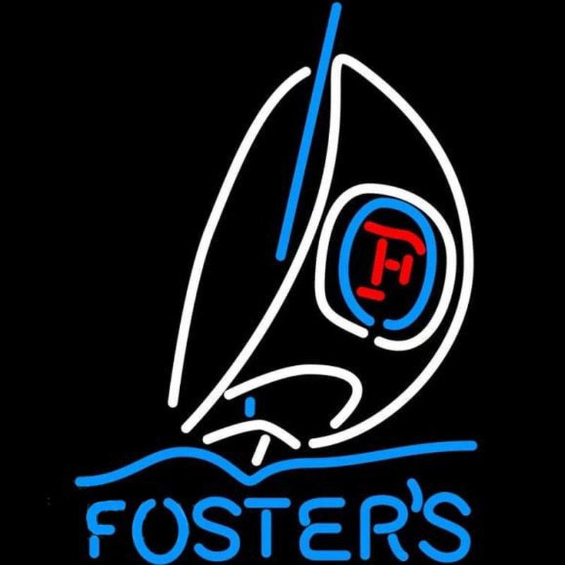 Fosters Sailboat Beer Sign Neonkyltti