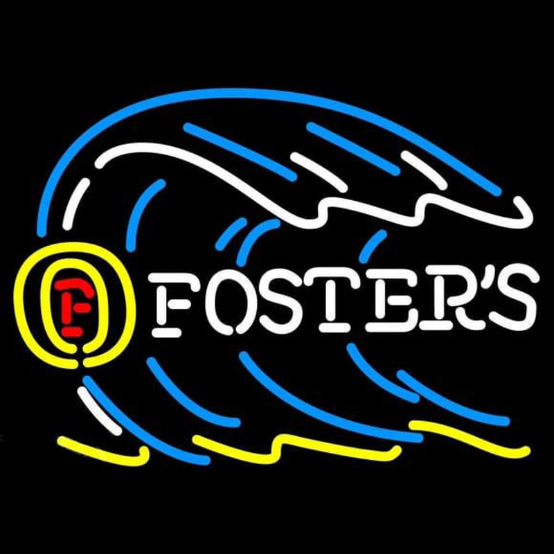 Fosters Tidal Wave Beer Sign Neonkyltti