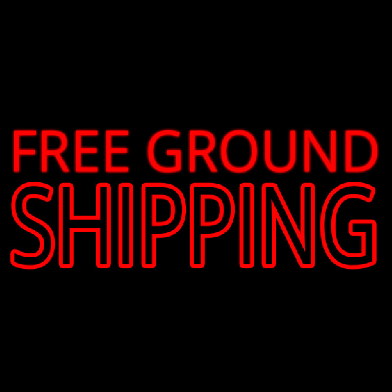 Free Ground Shipping Block Neonkyltti