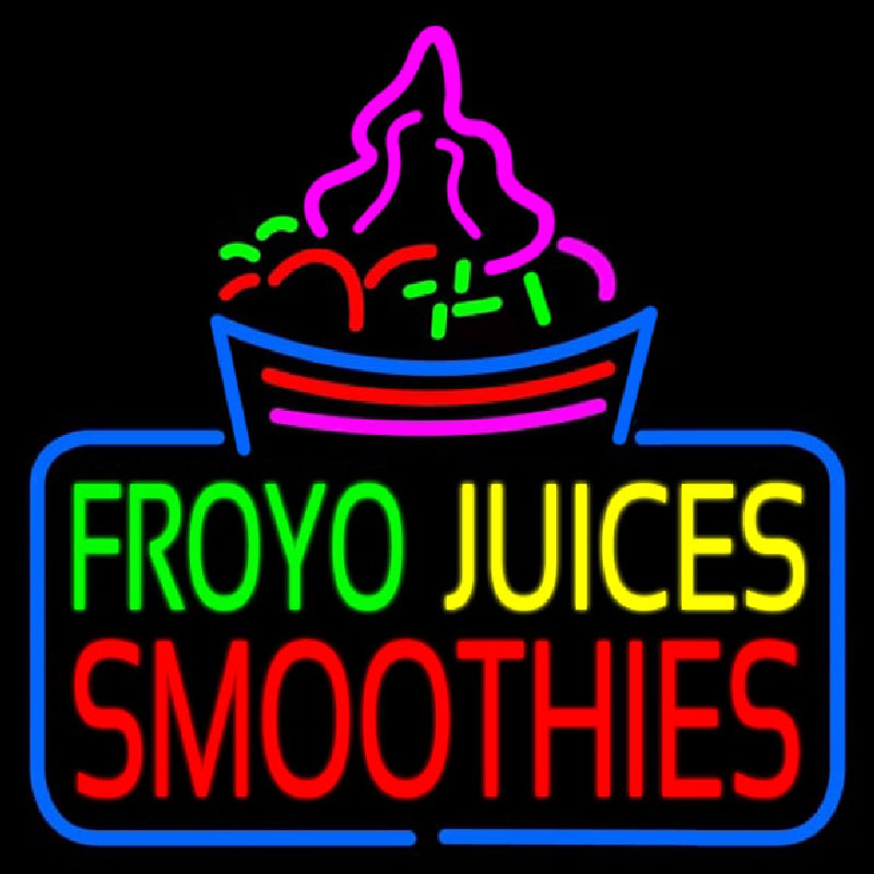 Froyo Juices Smoothies Neonkyltti