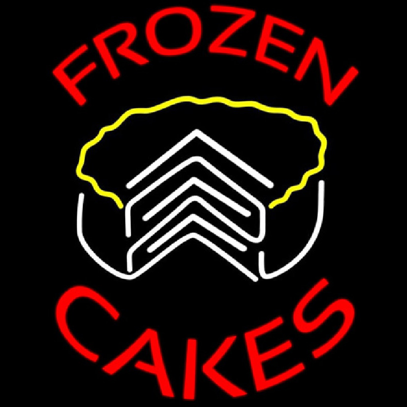 Frozen Cakes Birthday Dessert Neonkyltti