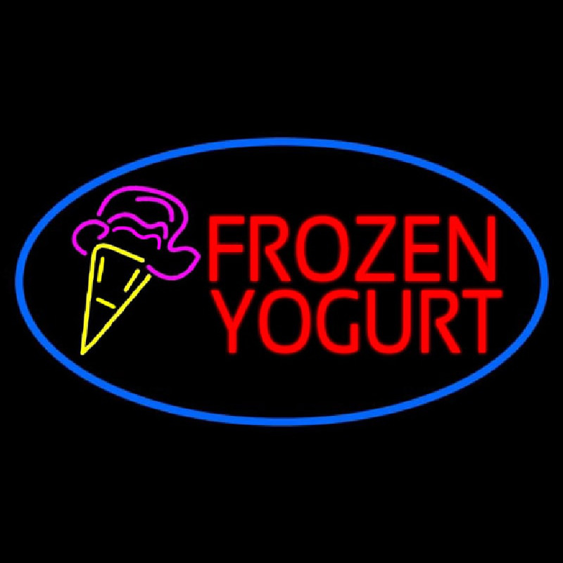 Frozen Yogurt With Logo Neonkyltti