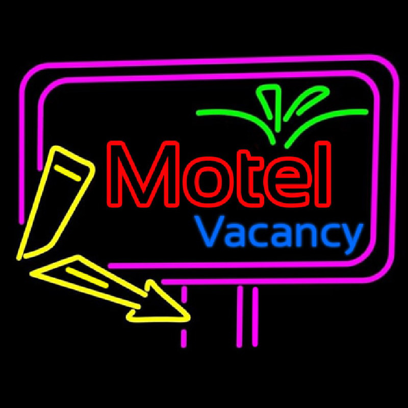 Funky Motel Vacancy Neonkyltti