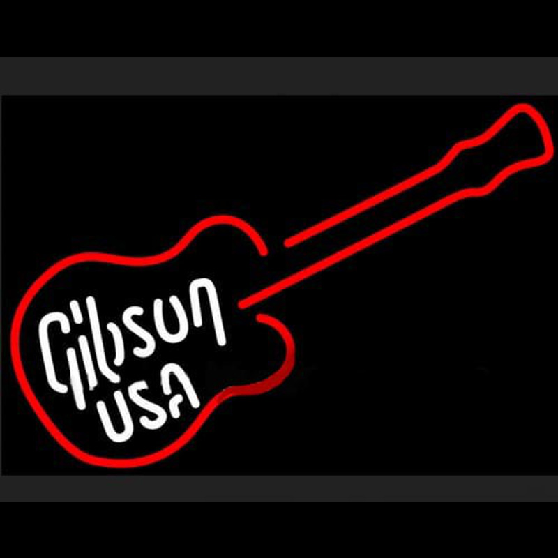 GIBSON USA ELECTRIC GUITAR Neonkyltti