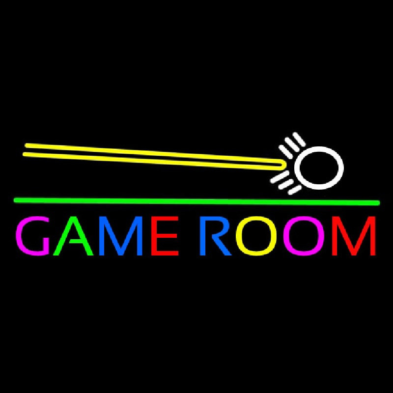 Game Room Cue Stick Neonkyltti