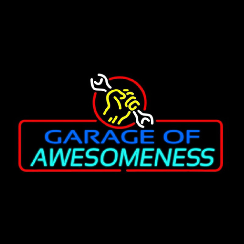 Garage Of Awesomeness Neonkyltti