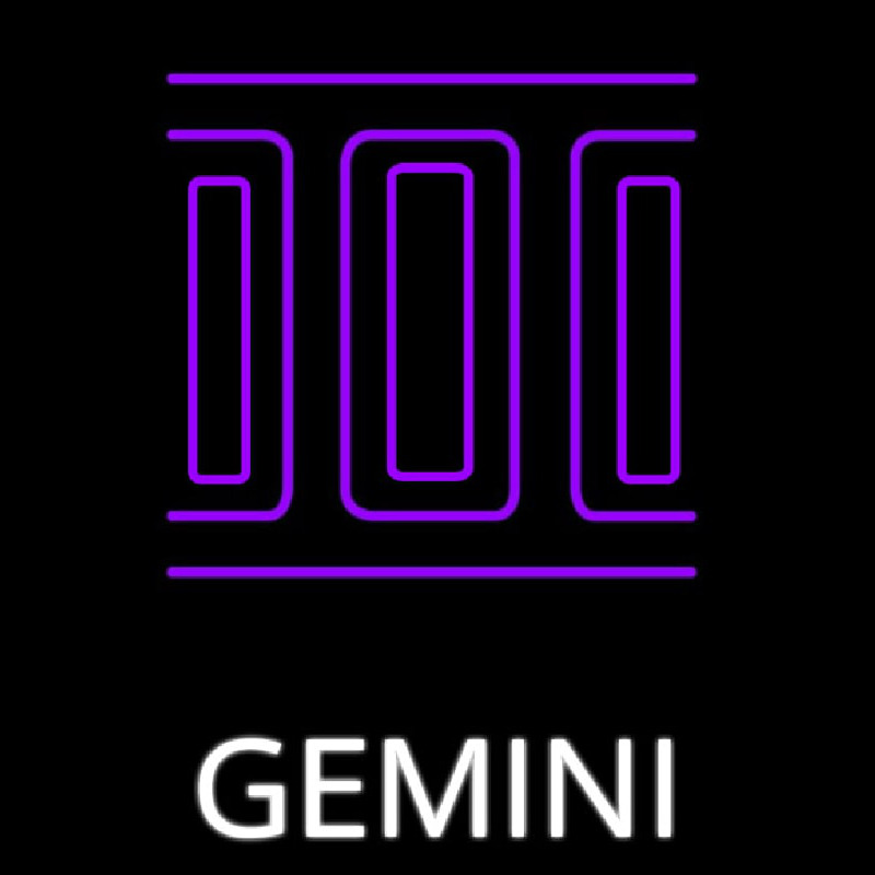 Gemini Icon Neonkyltti