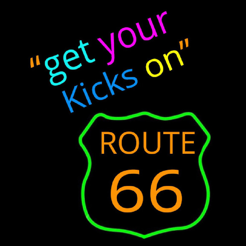 Get Your Kicks on Route 66 Neonkyltti