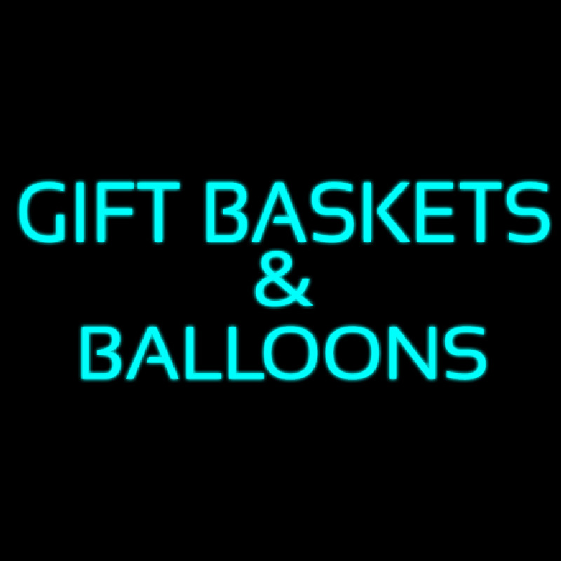 Gift Baskets Balloons Turquoise Neonkyltti