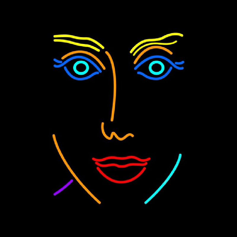 Girl Face Neonkyltti