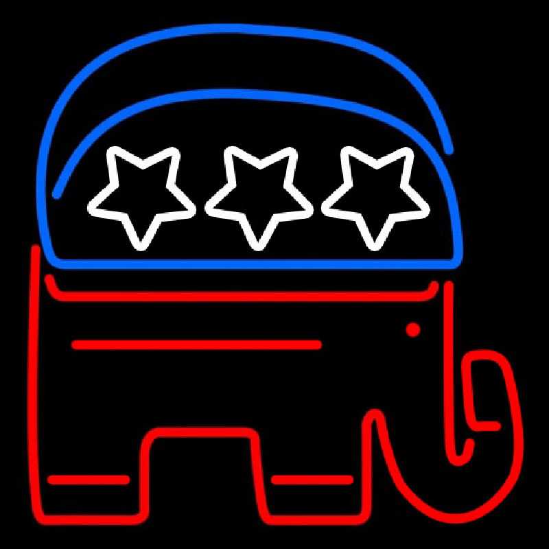Gop Elephant Republican Party Neonkyltti