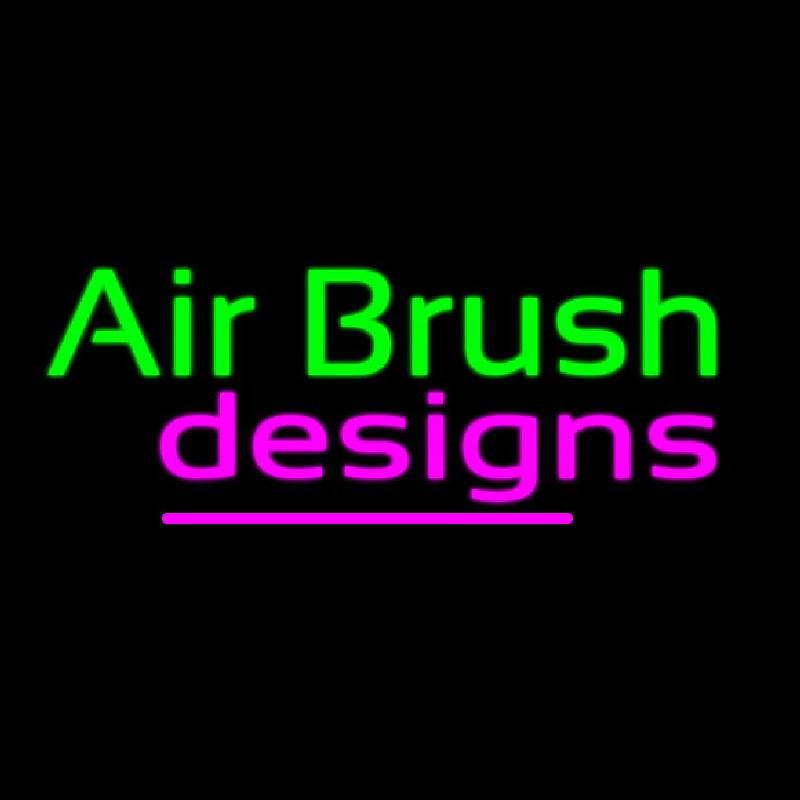 Green Air Brush Design Neonkyltti