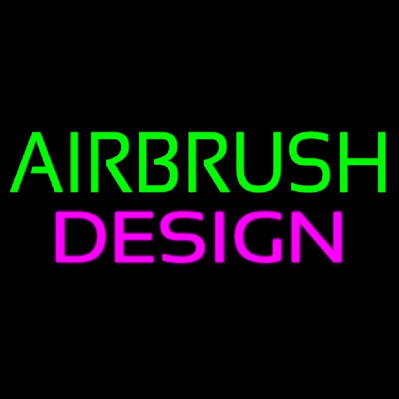 Green Airbrush Design Neonkyltti