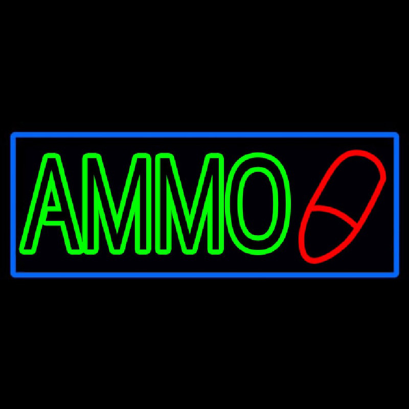 Green Ammo Neonkyltti