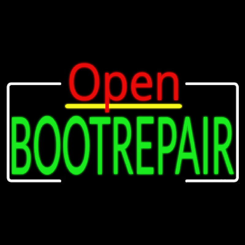 Green Boot Repair Open Neonkyltti