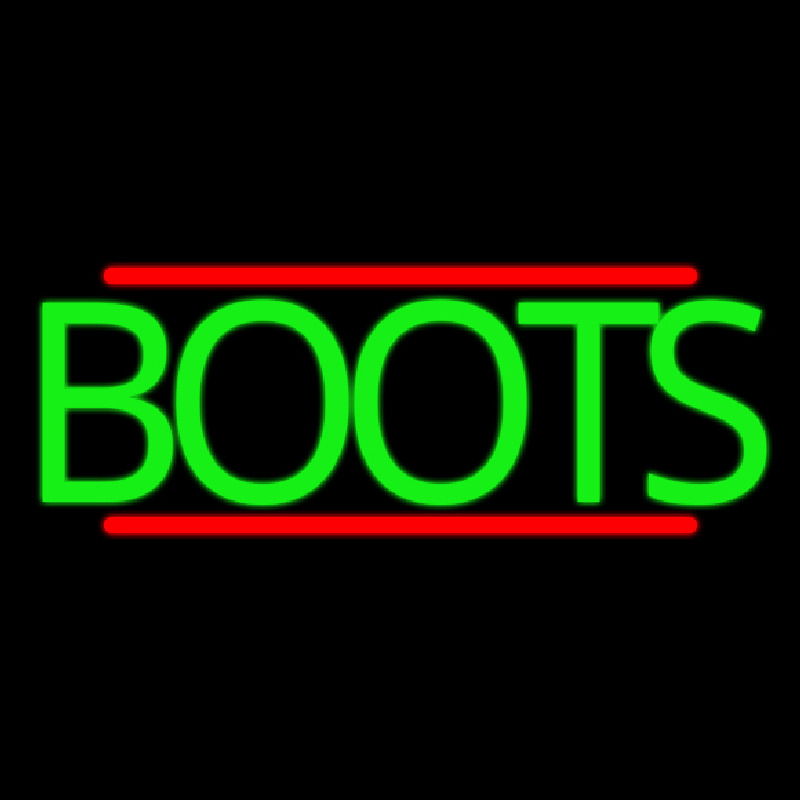 Green Boots With Line Neonkyltti