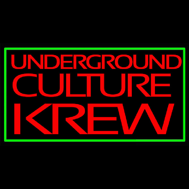 Green Border Underground Cult Ure Krew Neonkyltti