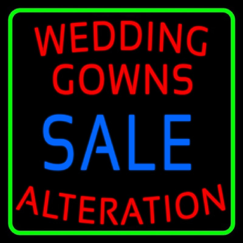 Green Border Wedding Gowns Alteration Neonkyltti