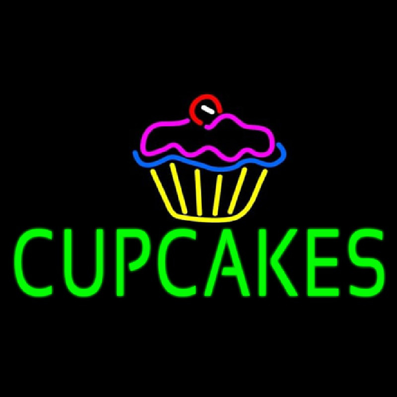 Green Cupcakes With Logo Neonkyltti