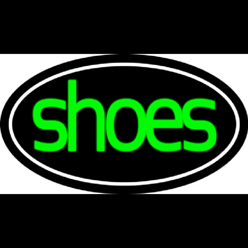 Green Cursive Shoes With Border Neonkyltti