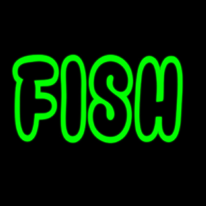 Green Fish Neonkyltti