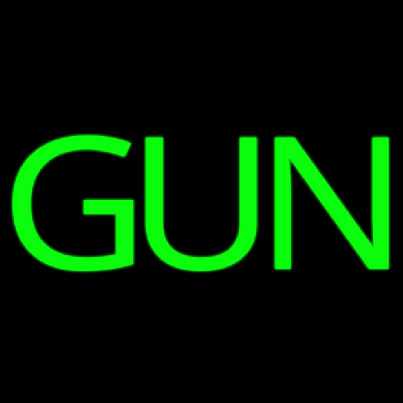 Green Gun Neonkyltti