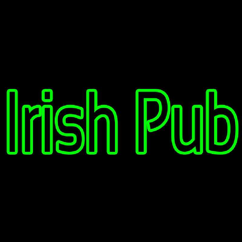 Green Irish Pub Neonkyltti