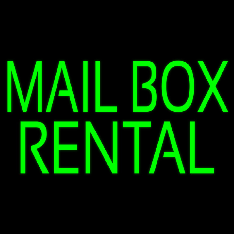 Green Mailbo  Rental Neonkyltti