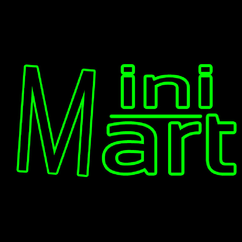 Green Mini Mart Neonkyltti