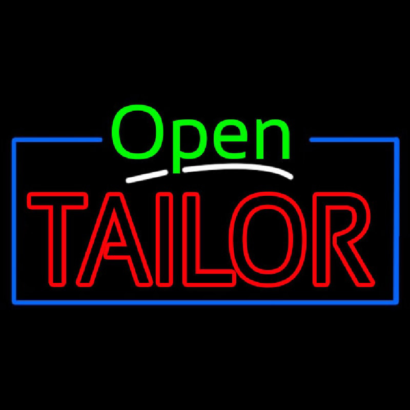 Green Open Double Stroke Tailor Neonkyltti