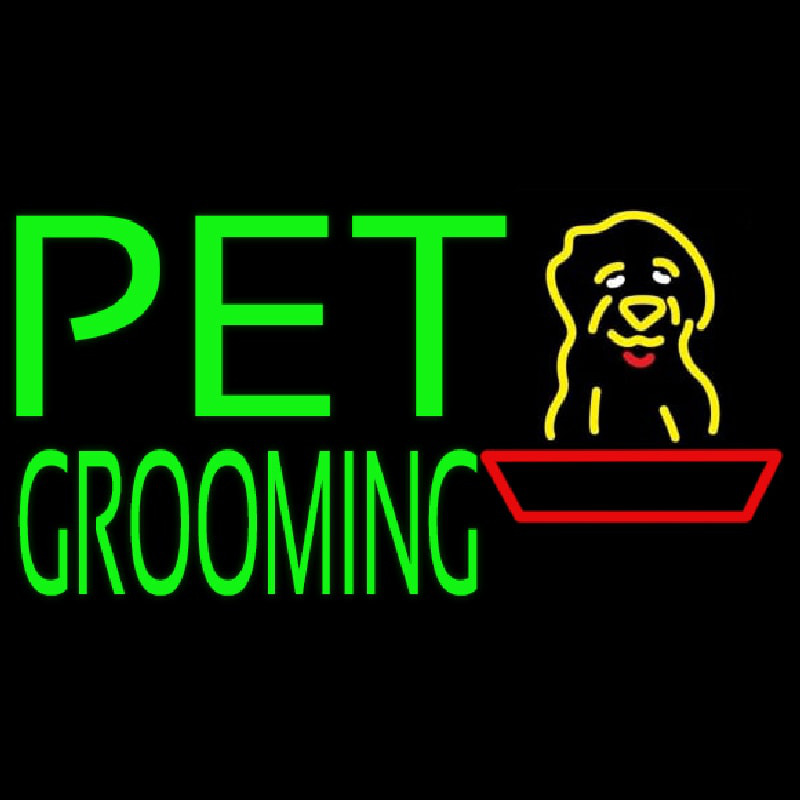 Green Pet Grooming Block 1 Neonkyltti