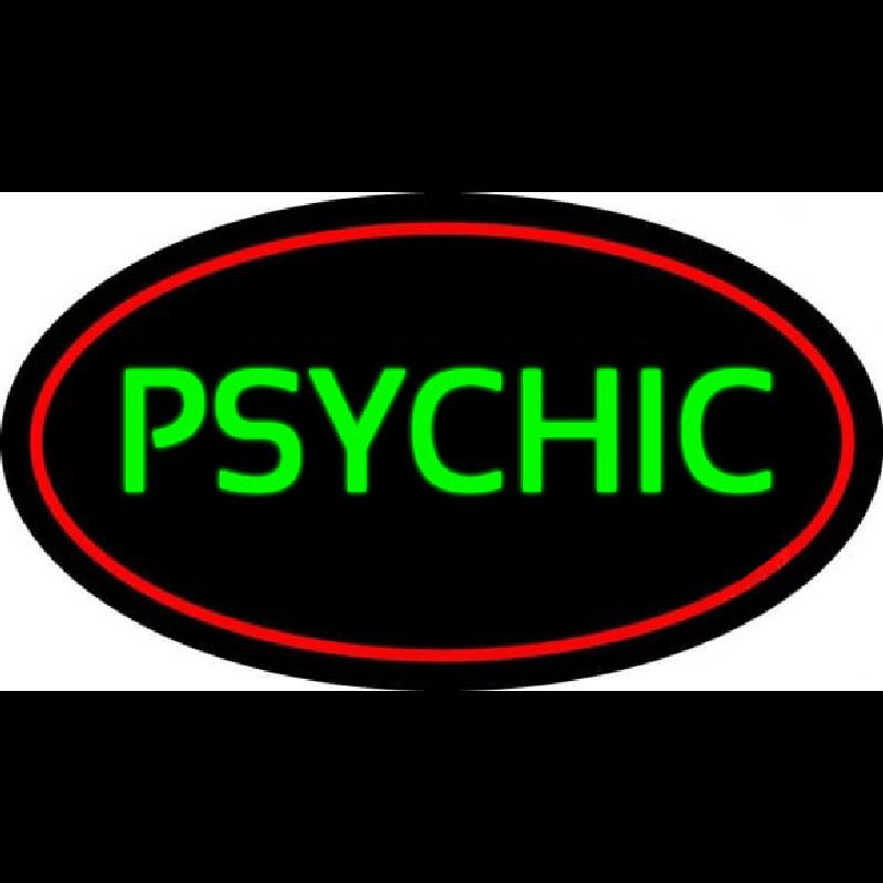 Green Psychic With Red Border Neonkyltti
